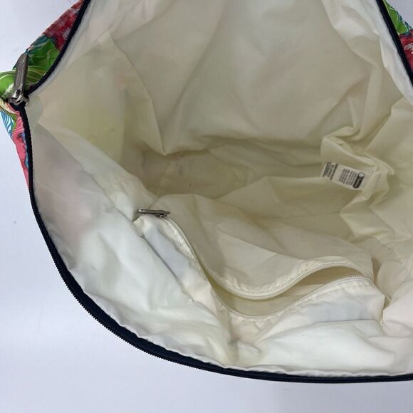 LeSportsSac Lilly Pulitzer Tote Bag Blue Pink Puurrr-fect Patch Handles Zip Top - Picture 6 of 8